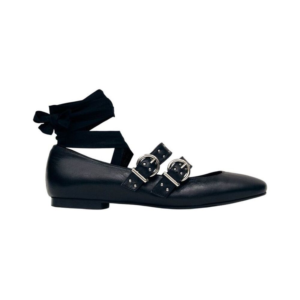 Alohas Thekla Leather Ballet Flat, Black
